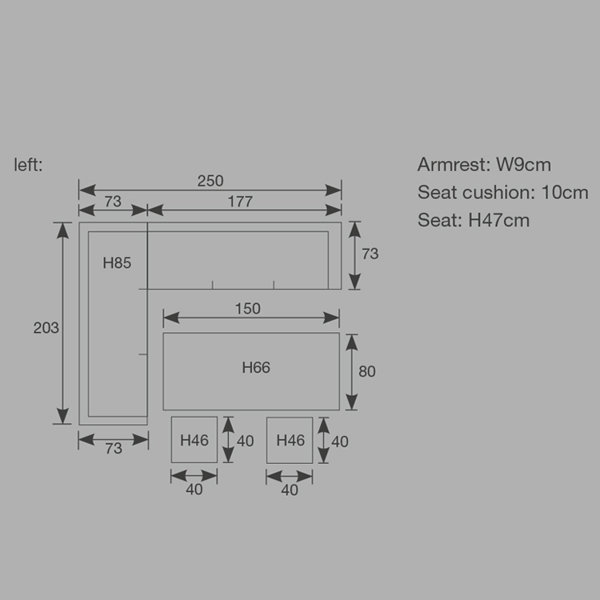 Garten Living 8-Sitzer Lounge-Set Maja aus Polyrattan mit Polster